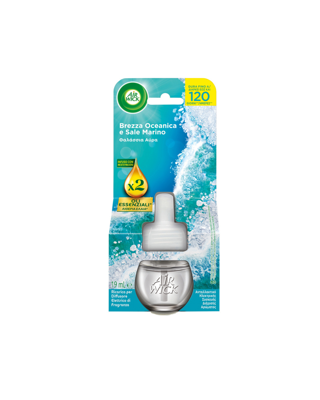 Air Wick Diffusore + Ricarica Brezza Oceanica E Sale Marino 19Ml