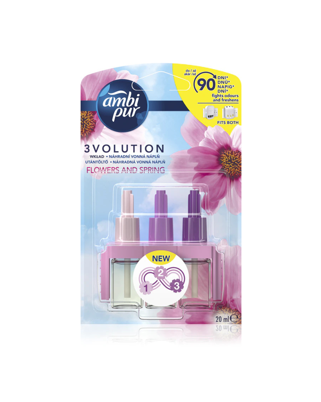 Lenor Ambi Ricarica Fiori Eleganti 3 Fragranze 20Ml
