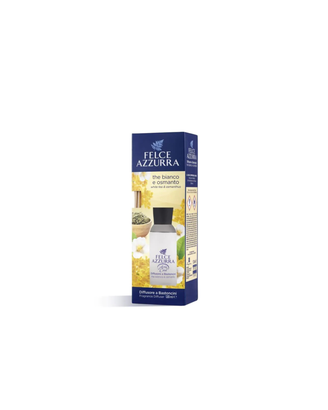 Felce Azzurra Diffusore A Bastoncini The Bianco E Osmanto 120Ml