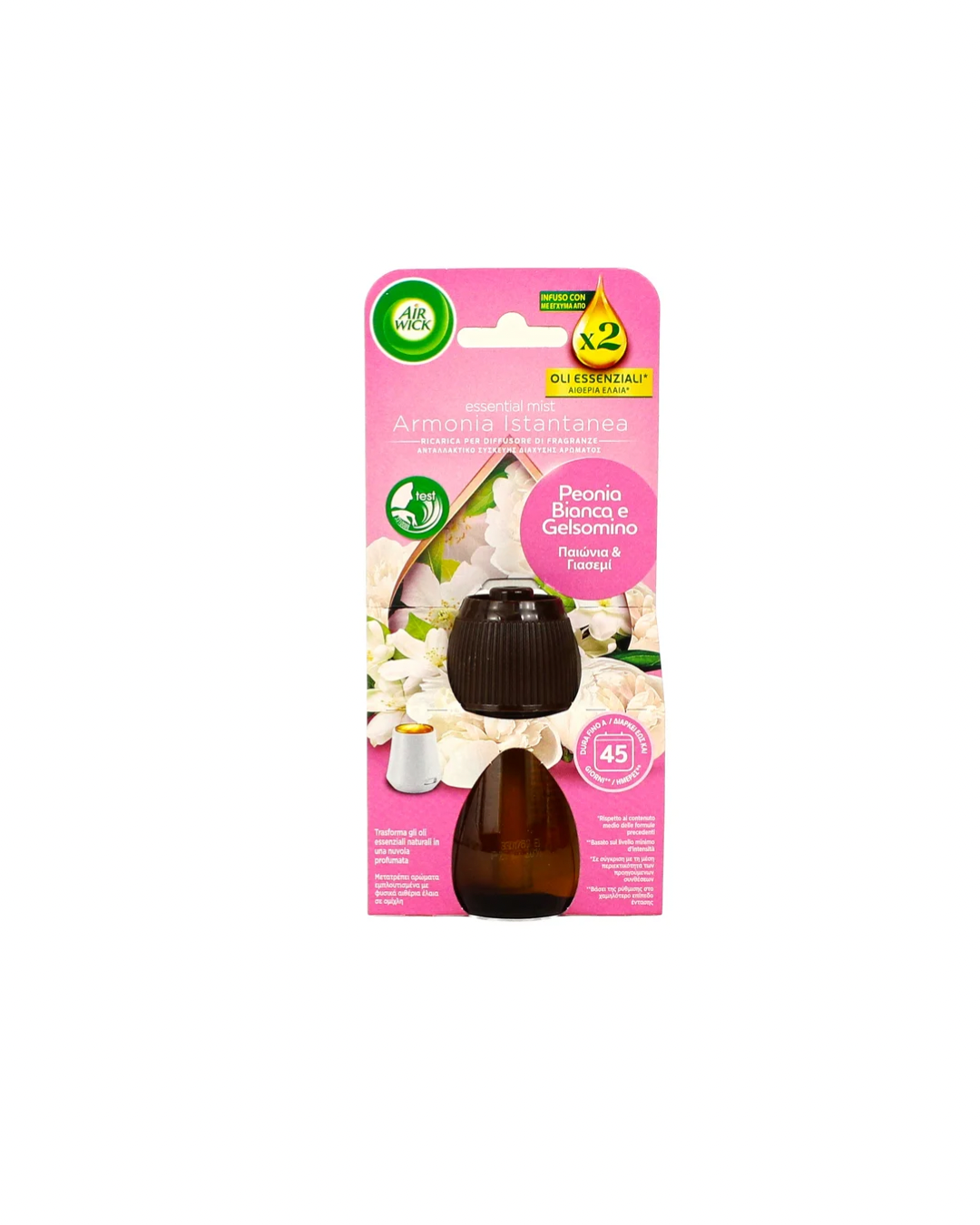 Air Wick Diffusore Oli Essenziali + Ricarica Peonia
