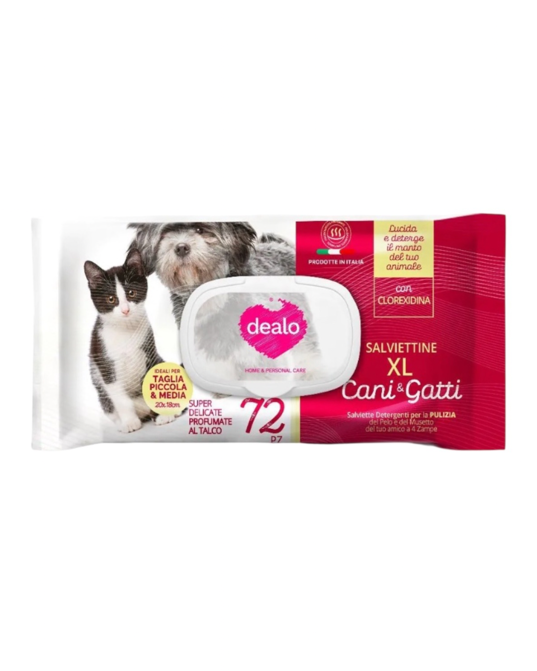 Dealo Salviettine Cani XL 72pz