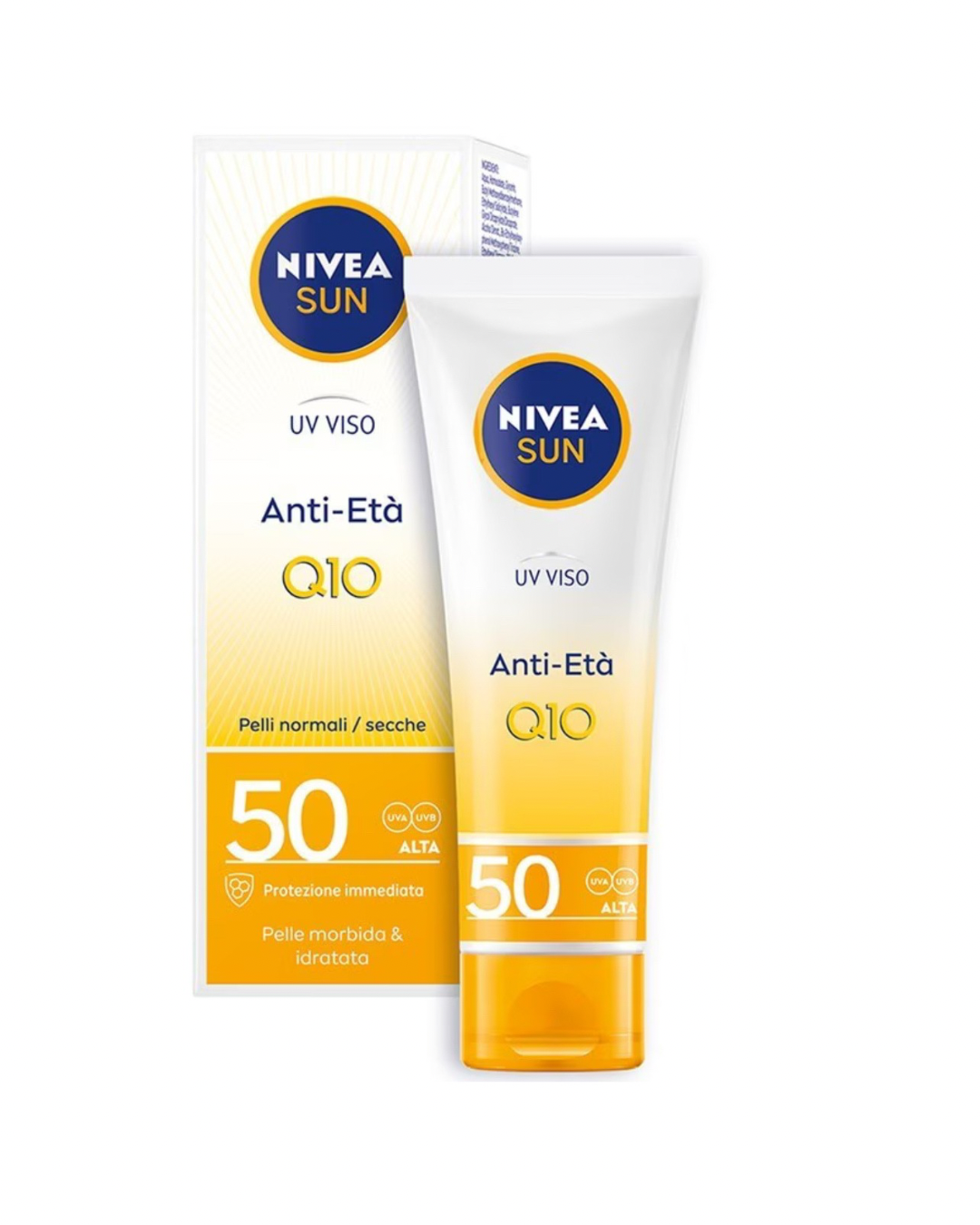 Nivea Sun Q10 Anti Età Previene Rughe e Primi Segni Del Tempo Protezione 50