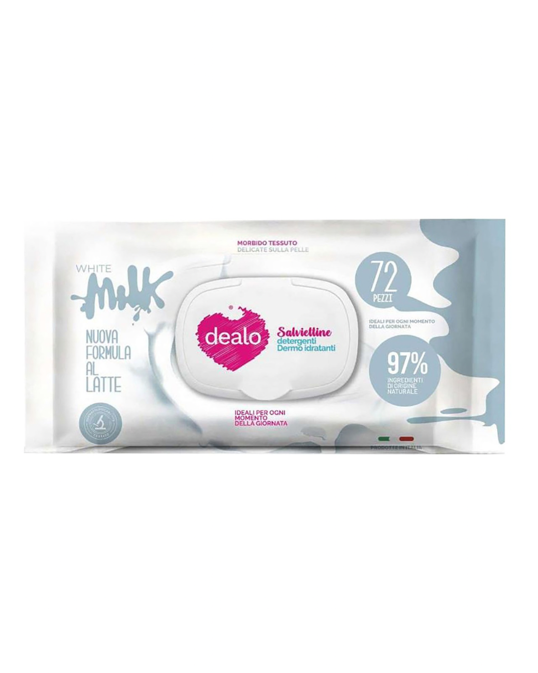 Dealo Salviettine X 72 Latte Bianco