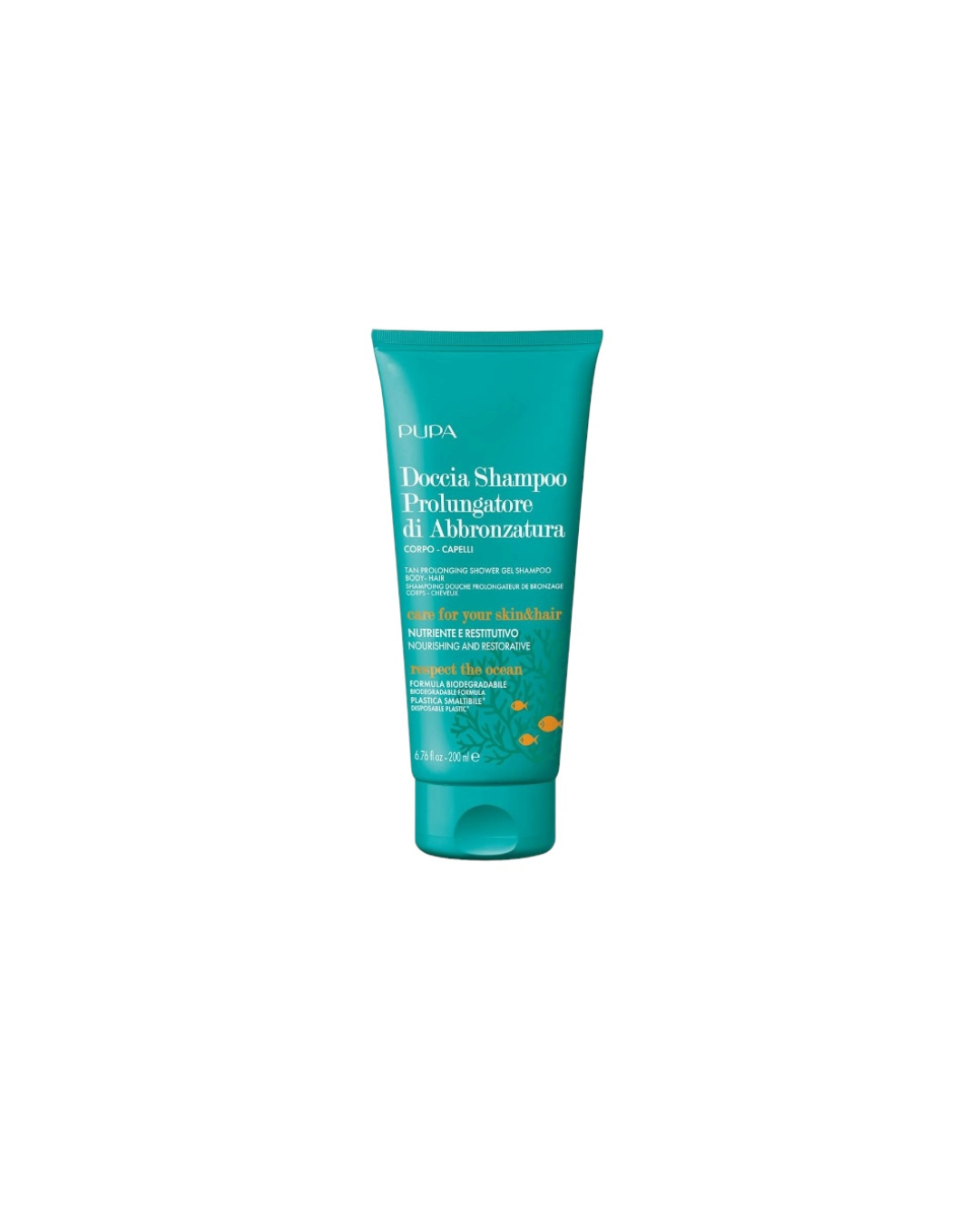 Pupa Doccia Shampoo - Prolungatore Di Abbronzatura Biodegradabile Acqua Dolce E Salata 200 ml