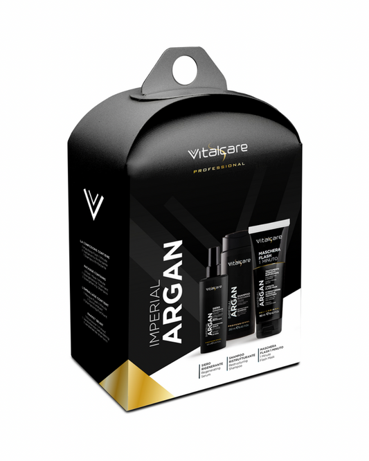Vitalcare Argan
Set Regalo Shampoo 250 ML+Siero 125 ML+Maschera 190ml