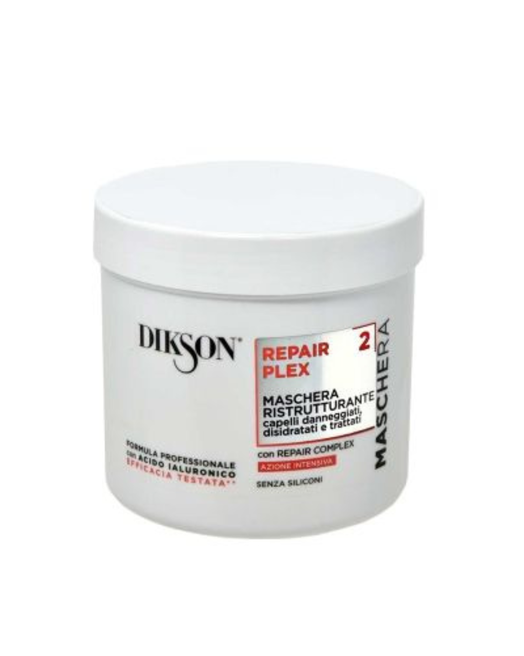 Dikson Maschera Ristrutturante Capelli Danneggiati,Disidratati e trattati con acido ialuronico 500ml