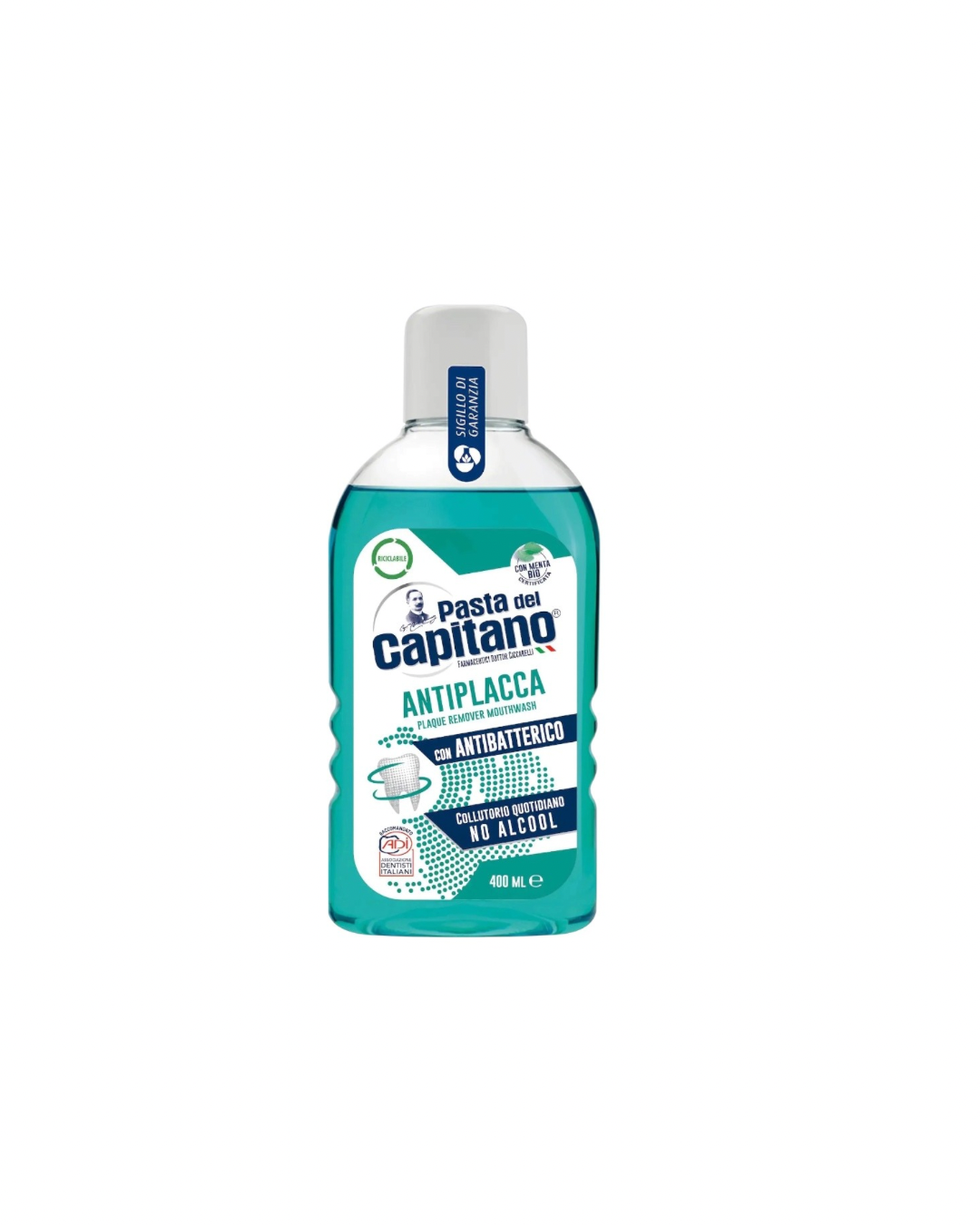 Pasta Del Capitano  Collutorio Antiplacca Verde Senza Alcool 400 ml