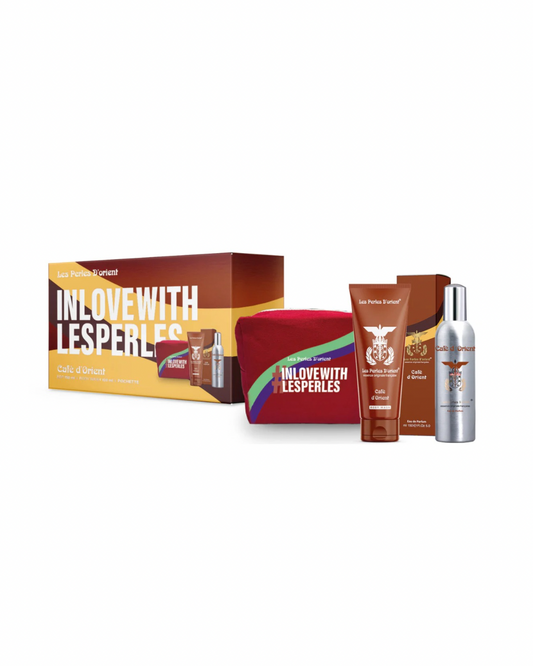 Les Perles D’Orient Cofanetto Profumo 150ml+ Body Wash 100ml+ Pochette Cafè D’Orient