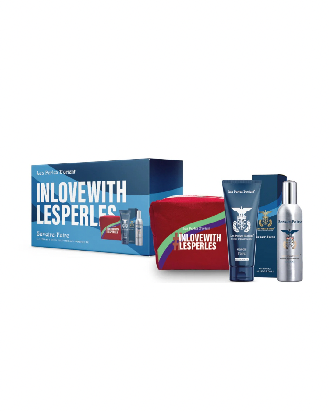 Les Perles D’Orient Cofanetto Profumo 150ml+ Body Wash 100ml+ Pochette Savoire Faire