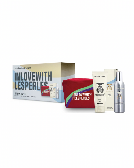 Les Perles D’Orient Cofanetto Profumo 150ml+ Body Wash 100ml+ Pochette Milky Love