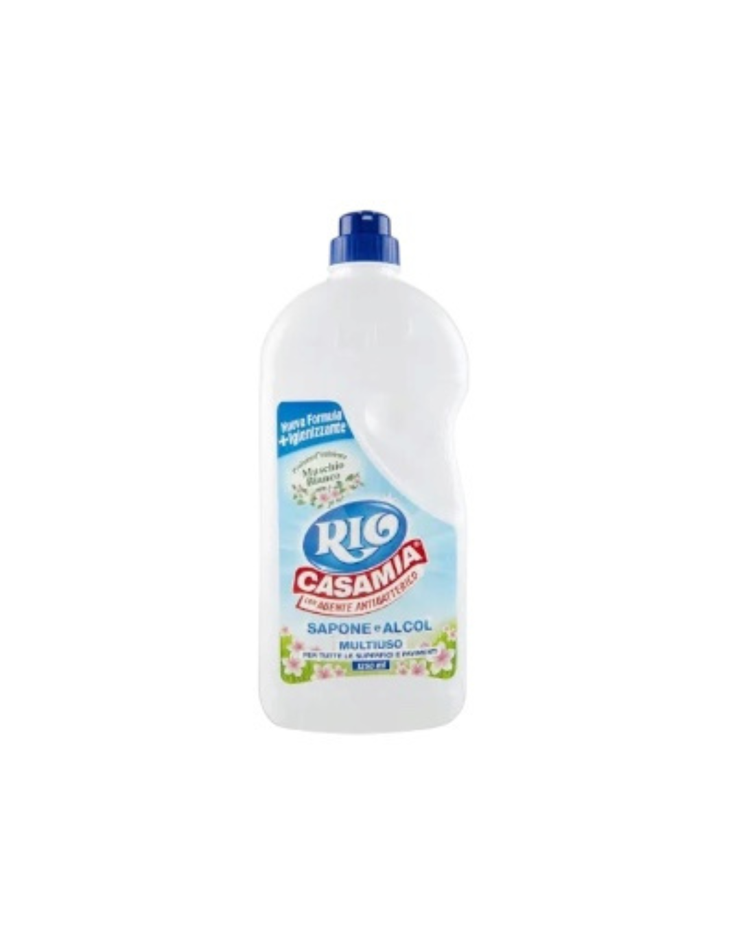 Rio Casamia Con Agente Antibatterico Sapone e Alcol Multiuso Profumo Muschio Bianco 1250 ml