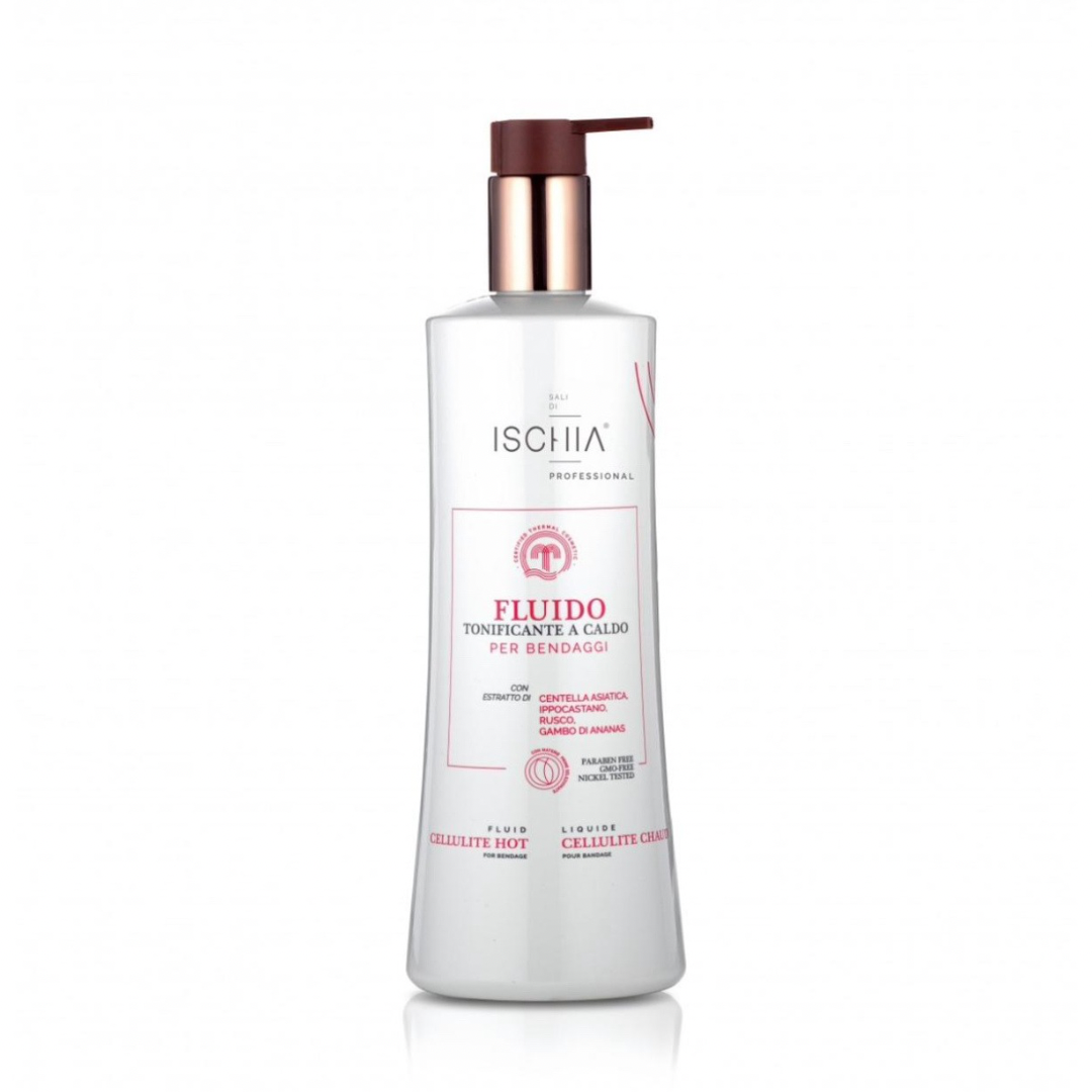 Ischia Eau Thermale Fluido Bendaggio Cellulite Caldo 500ml