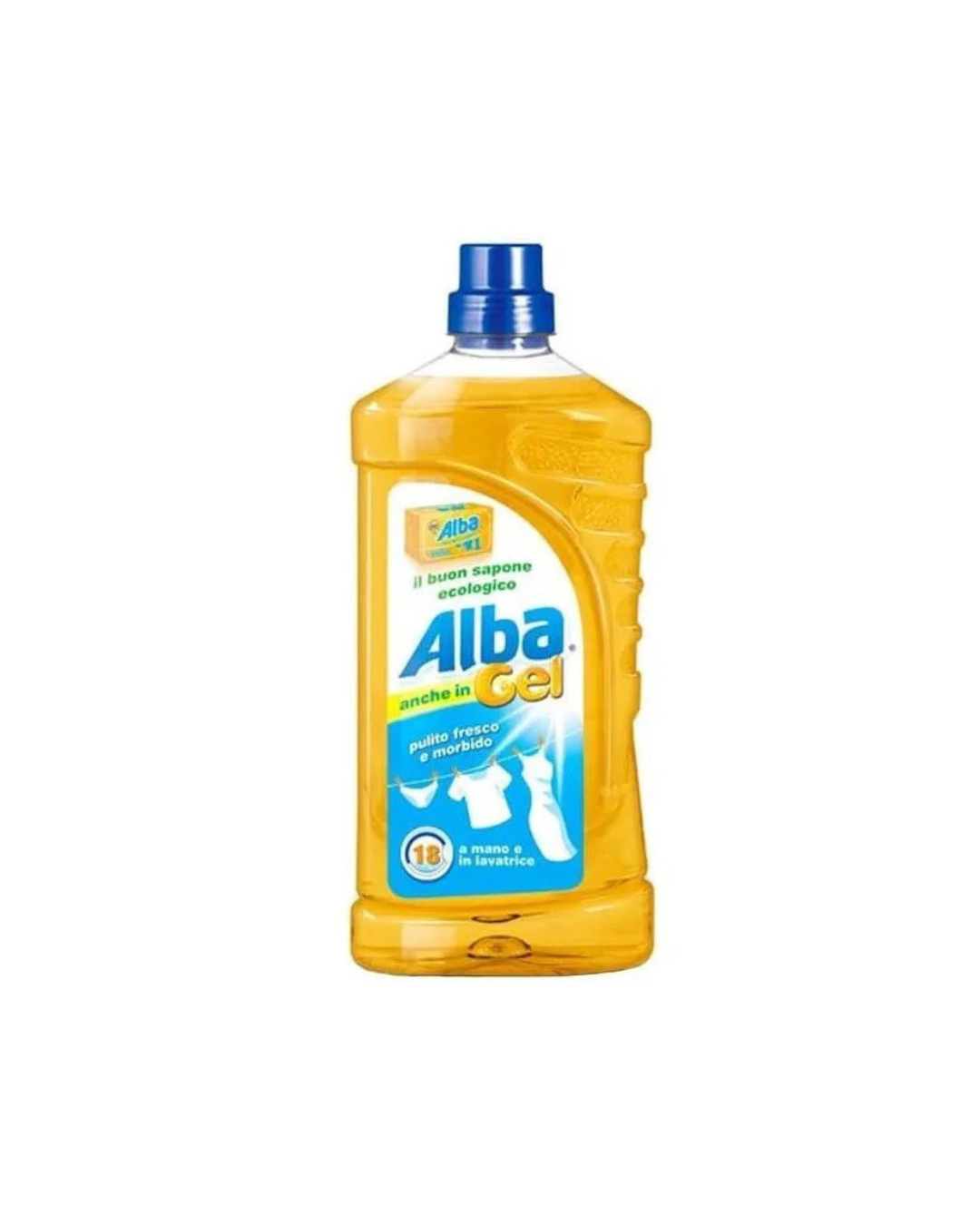 Alba Gel Sapone Ecologico Per Bucato In Formato Da 1L 18 Lavaggi