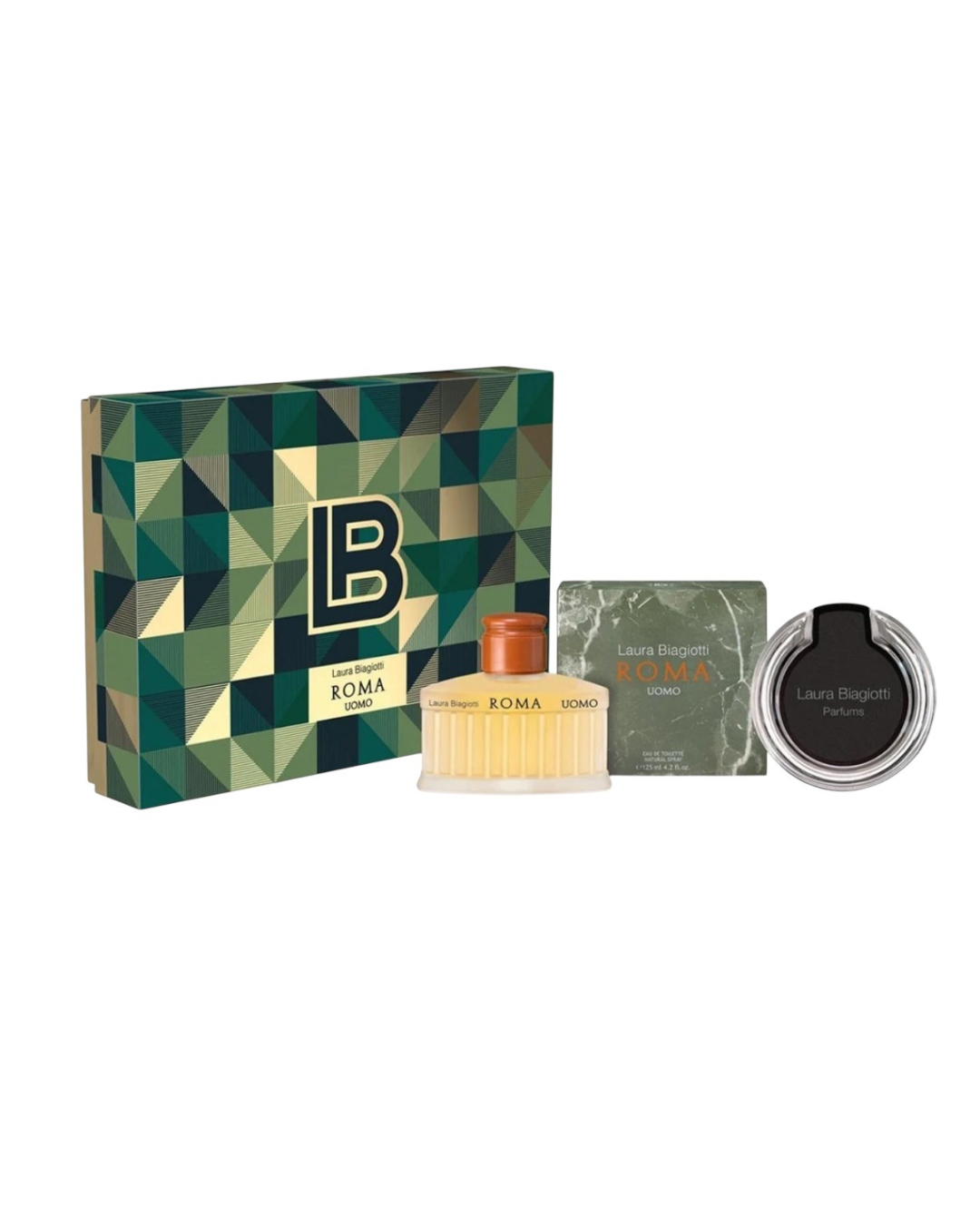 Laura Biagiotti Roma Uomo Cofanetto Profumo 125ml+ Caricatore Wireless
