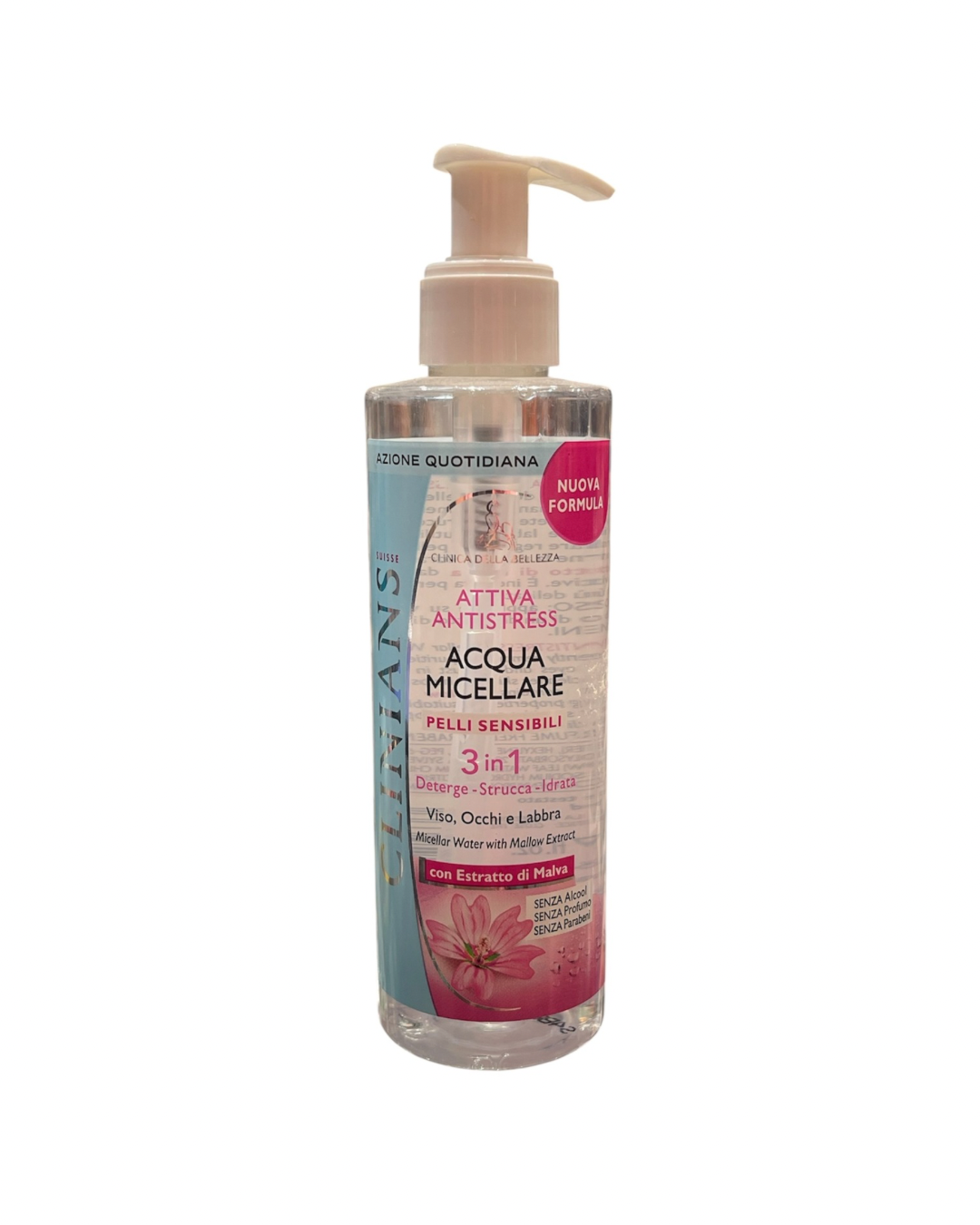 Clinians Acqua Micellare Detergente Anti Stress 3 in 1 Per Pelle Sensibile 200ml