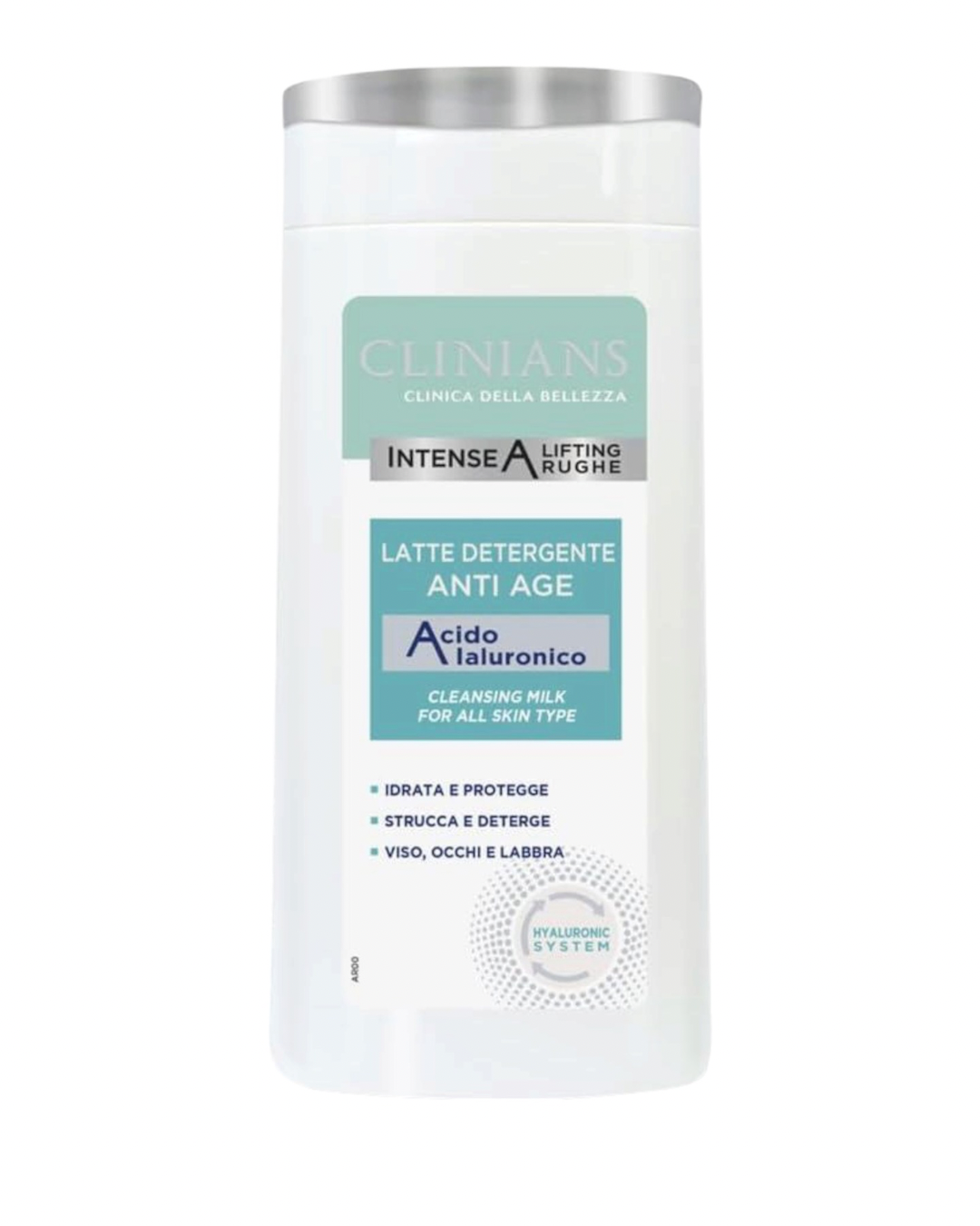 Clinians Latte Detergente 200 ML Con Acido Ialuronico Antirughe