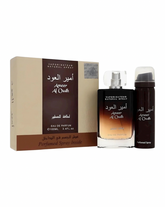 Lattafa Ameer Al Oudh Eau De Parfum 100ml+Deodorante