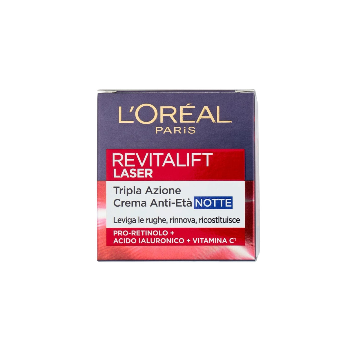 L'oreal Paris Revitalift Laser  Tripla Azione - Crema Notte Anti-Età Correttiva Ridensificante 50 ml