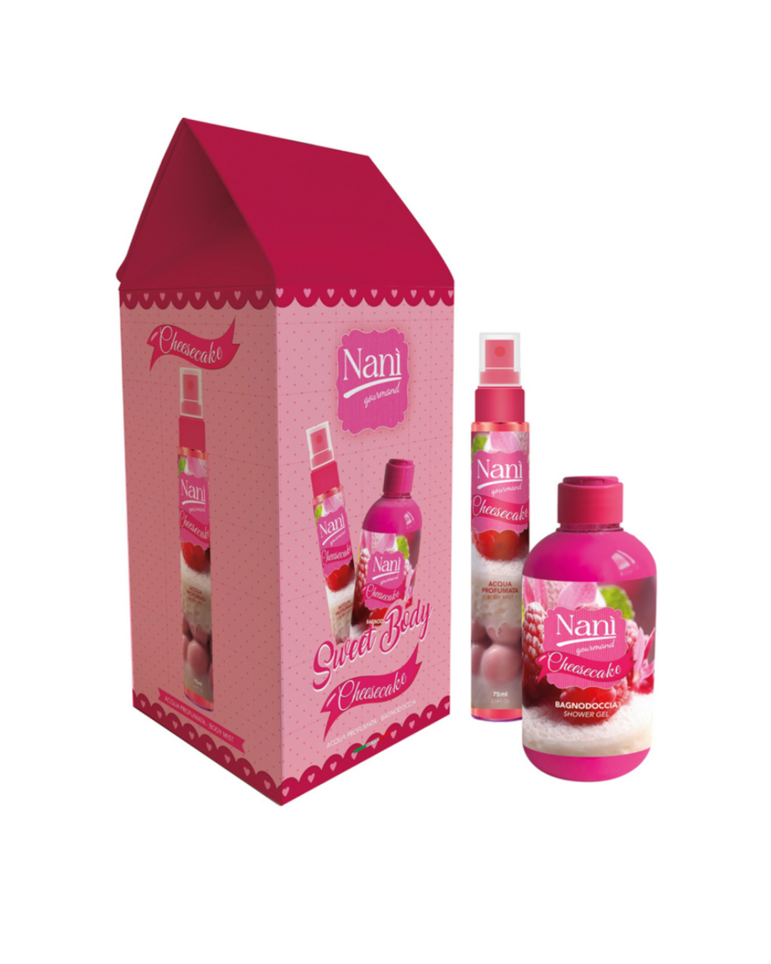 Nani Sweet Body Cheesecake Bagno Doccia 300ml+Acqua Profumata 75ml