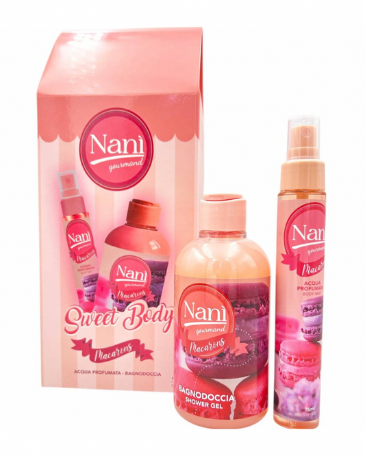 Nani Sweet Body Macarons Bagno Doccia 300ml+Acqua Profumata 75ml