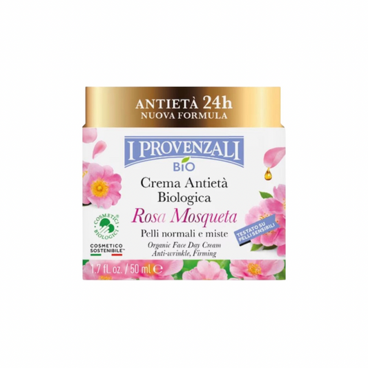 I Provenzali Bio Crema Viso Anti età Biologica Rosa Mosquera 50ml