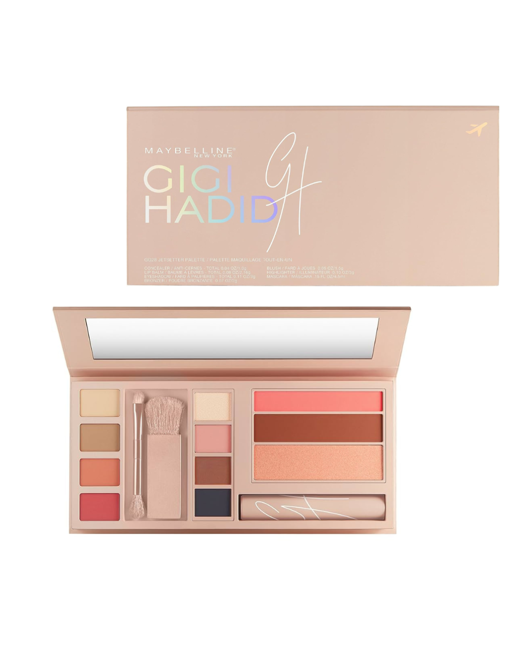 Maybelline Gigi Hadid Palette Jetsetter Kit Trucco da Viaggio edizione limitata