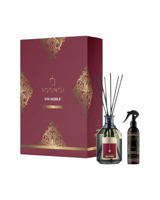 Roomoi Profumatore Ambiente Cofanetto 200ml+100ml Spray Vin Noble