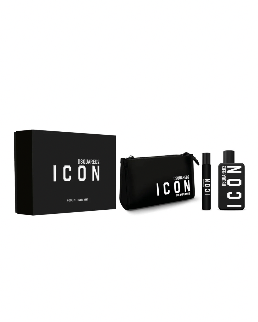 Dsquared2 Icon Pour Homme Cofanetto Eau de Parfum 100ml+10ml Profumo Da Viaggio + Pochette