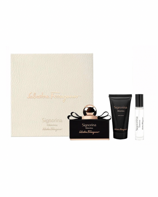 Salvatore Ferragamo Misteriosa Cofanetto Eau De Parfum Profumo 100ml+50ml Body Lotion+10ml Spray