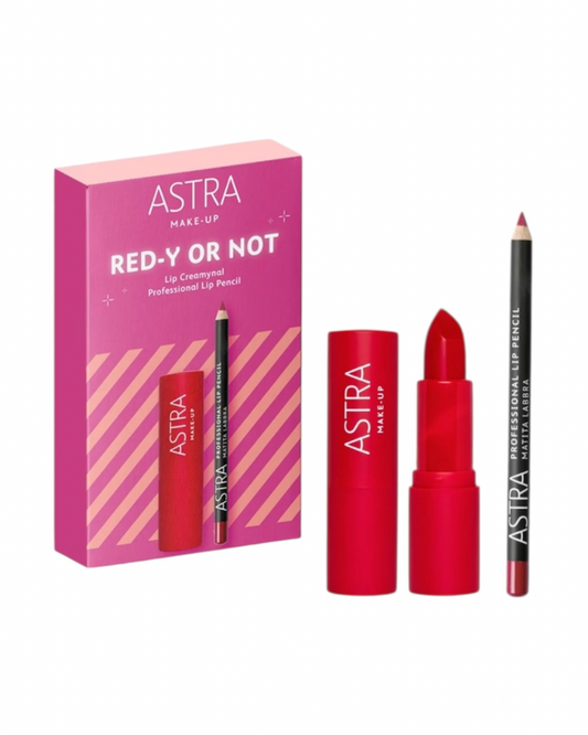 Astra Red-Y Or Not Lip Creamynal+Matita Labbra