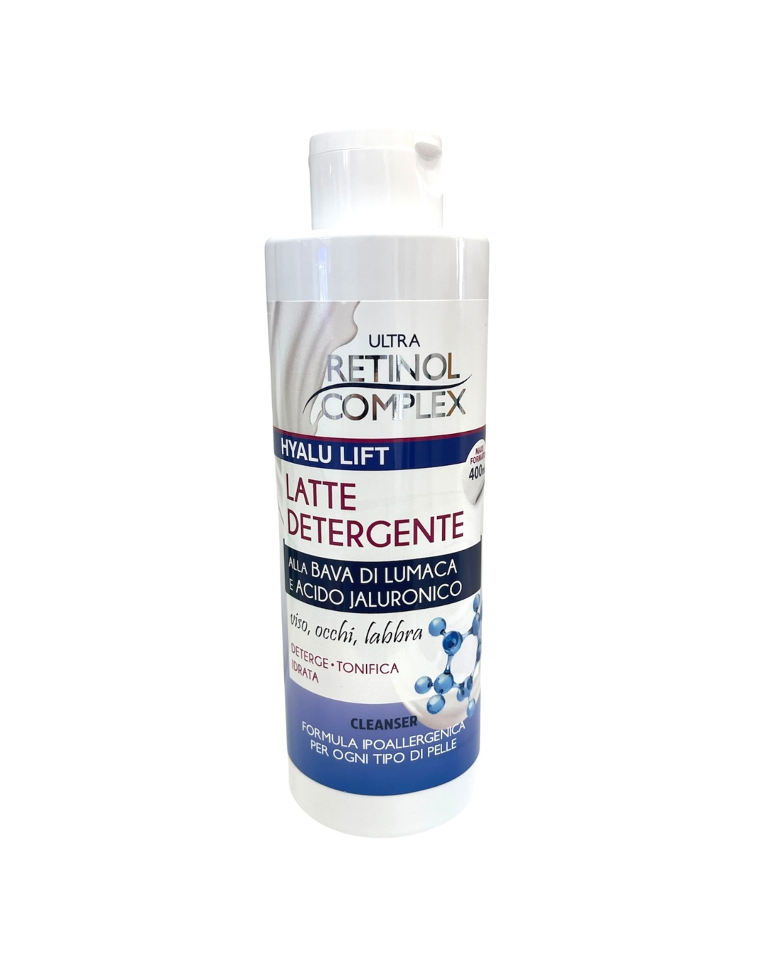 Retinol Complex Latte Detergente Bava Di Lumaca E Acido Jaluronico