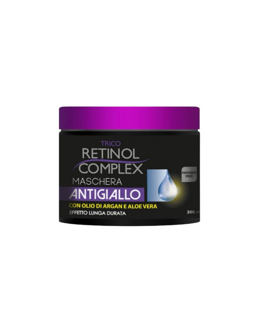 Retinol Complex Maschera per capelli antigiallo con Olio di Argan e Aloe Vera 300ml