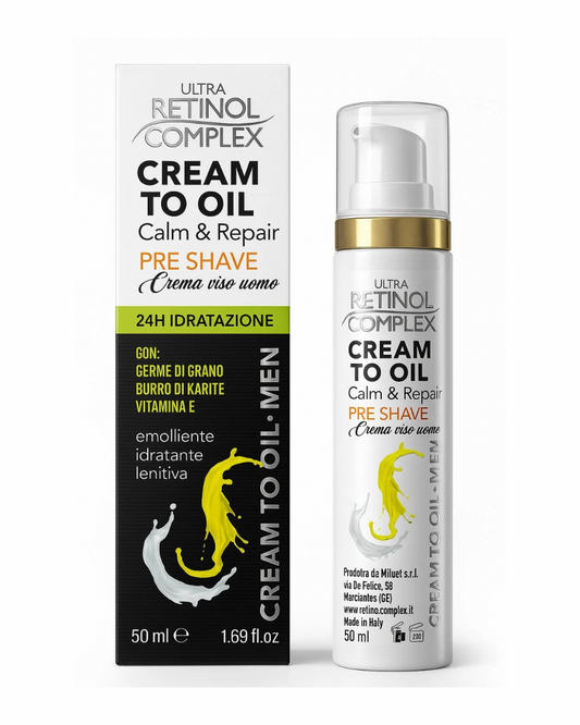 Retinol Complex Cream To Oil PreShave Linea Uomo