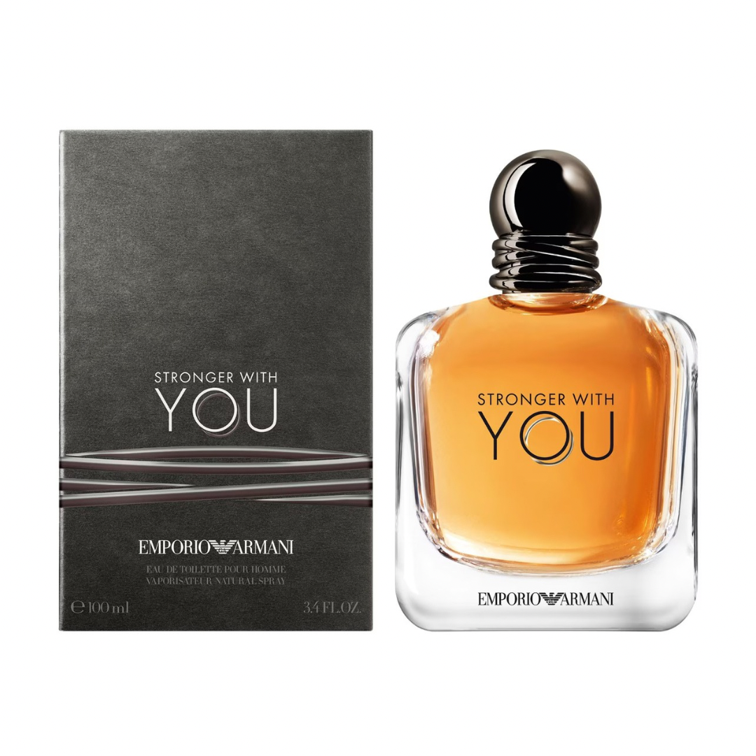 ARMANI STRONGER WITH YOUEAU DE TOILETTE 100ML