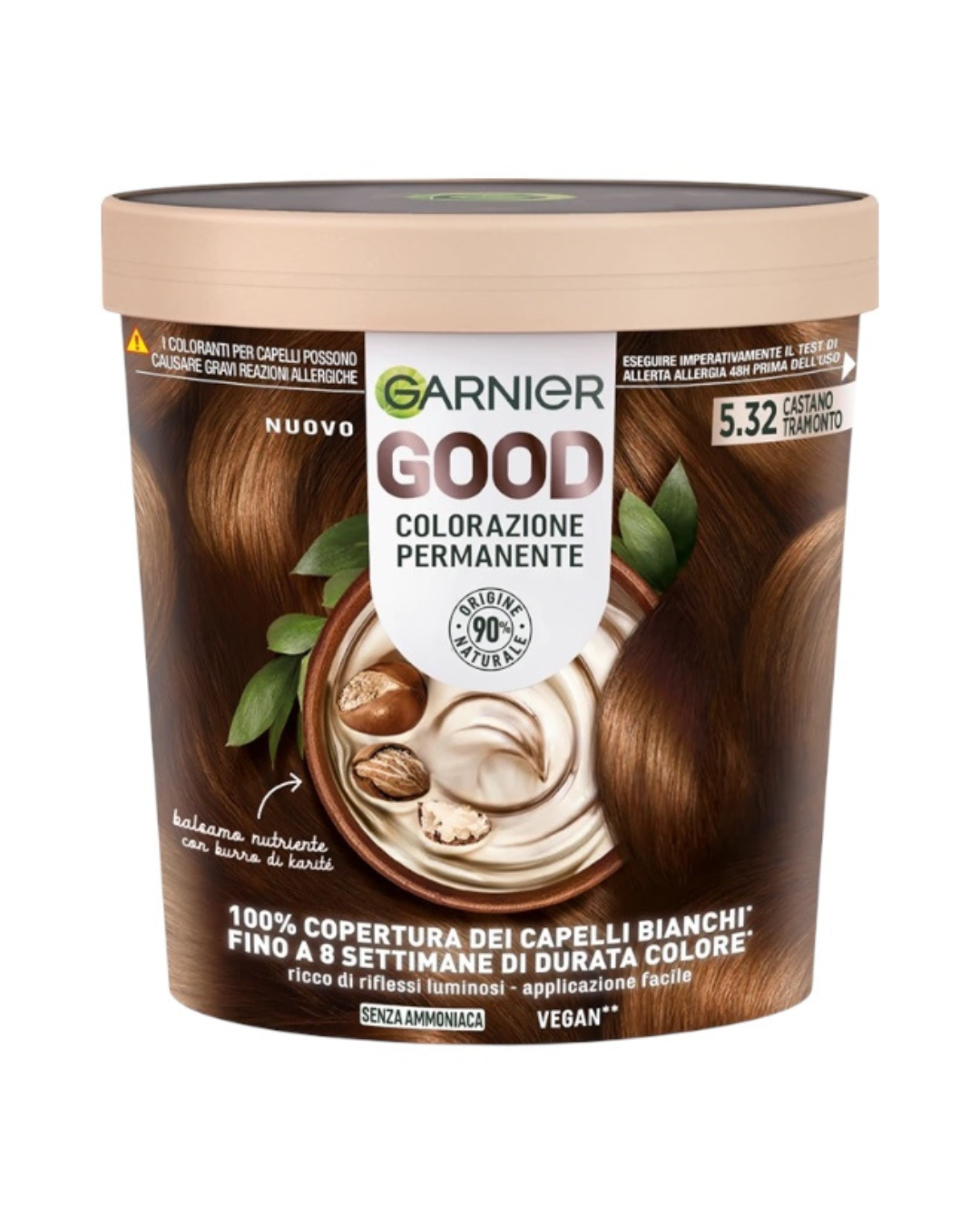 Garnier Good Colorazione Permanente N5.32 Castano Tramonto