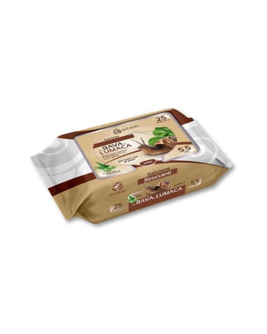 Setablu Salviette Struccanti Bava Di Lumaca 25pz