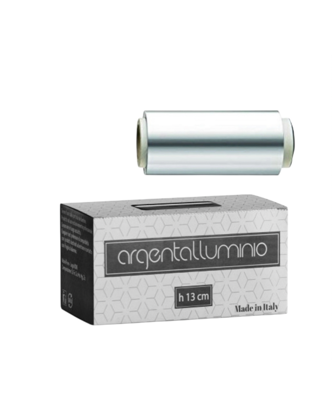 Stagnola In Rotolo H 13 Cm Professionale In Scatola Argentalluminio