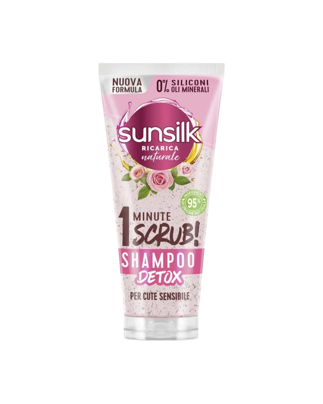 Sunsilk Shampoo Detox Scrub Alle Rose 1 Minute Cute Sensibile 200ml