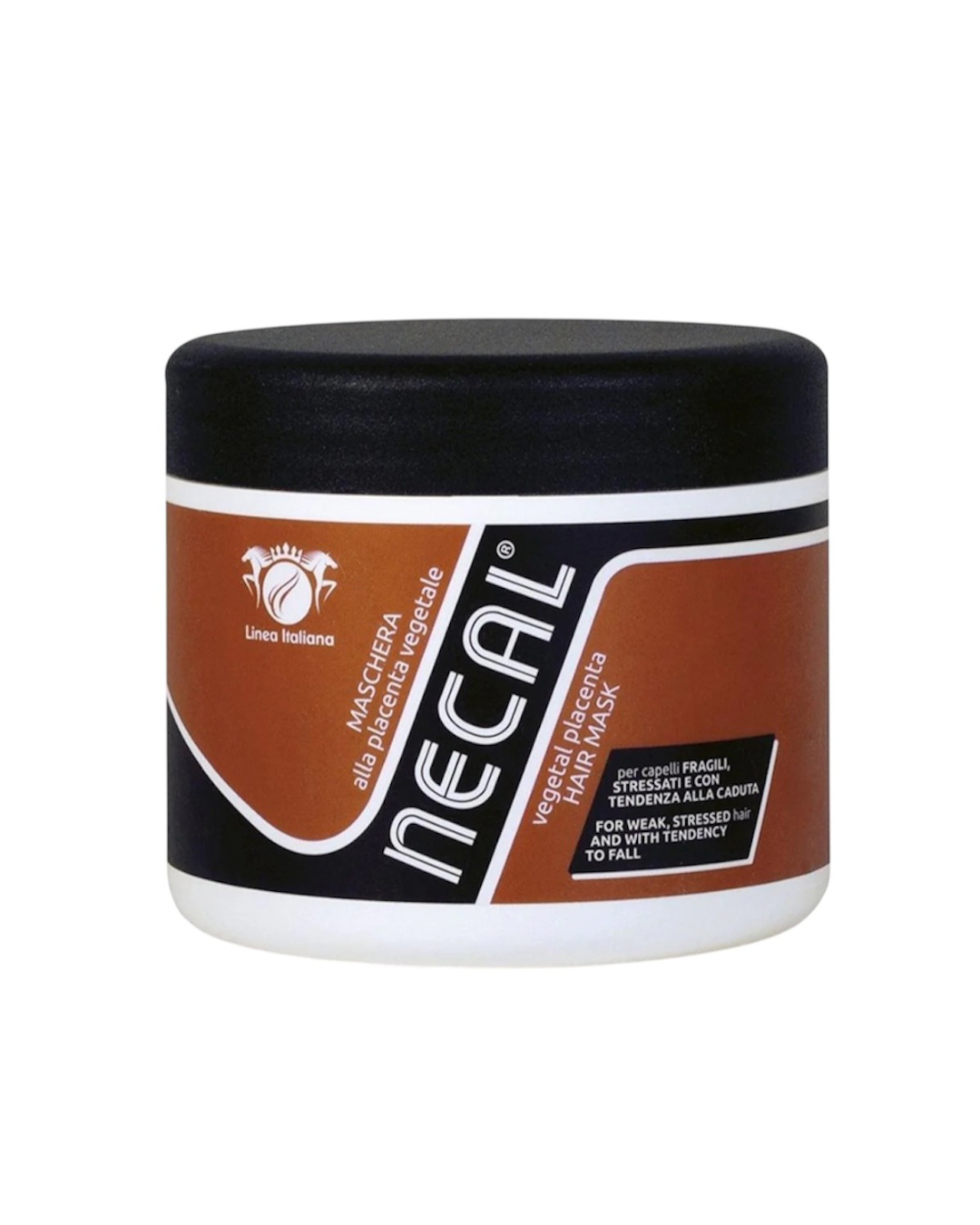 Linea Italiana Necal Maschera Capelli Placenta 500ml Ristrutturante & Anticaduta per Capelli Fragili