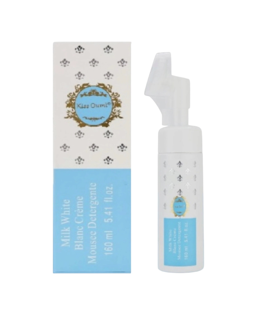 Kiss Oumi Mousse Detergente Viso Bianco Latte con Latte e Miele 160Ml