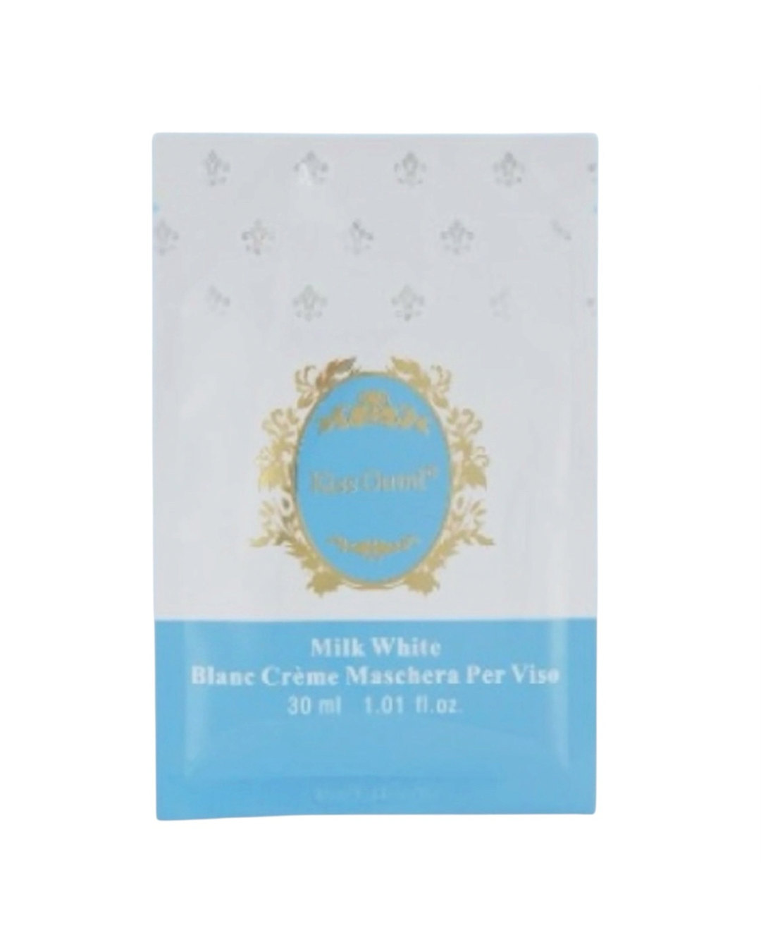 Kiss Oumi Maschera Viso in Tessuto Bianco Latte con Latte e Miele  30Ml