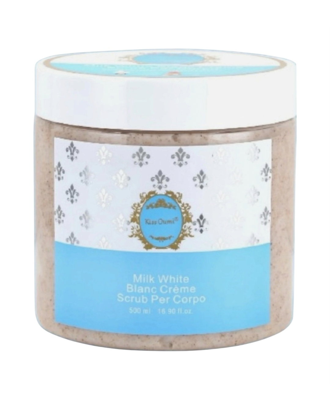 Kiss Oumi Scrub Corpo White Milk Blanc Creme Bianco Latte Esfoliante Profumato 500Ml