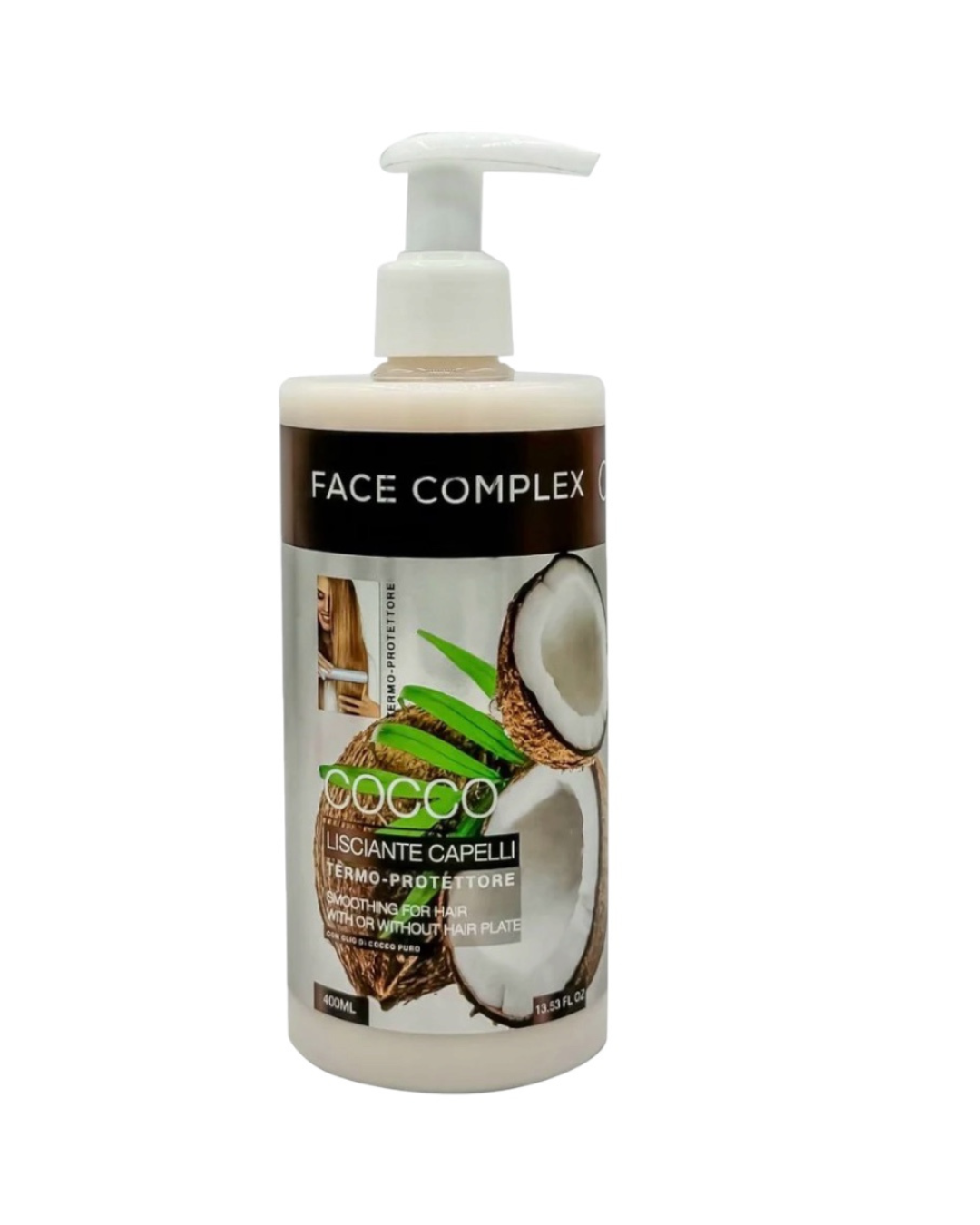 Face Complex Latte lisciante termoprotettore cocco 400ml