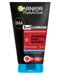 GarnierPure Active maschera nera per il viso contro punti neri e acne al carbone attivo 3 in 1