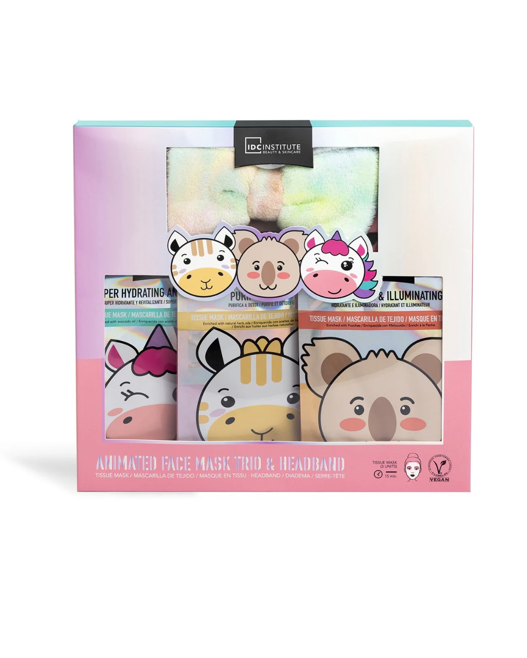 Idc Cofanetto Animated Face Mask Trio & Headband