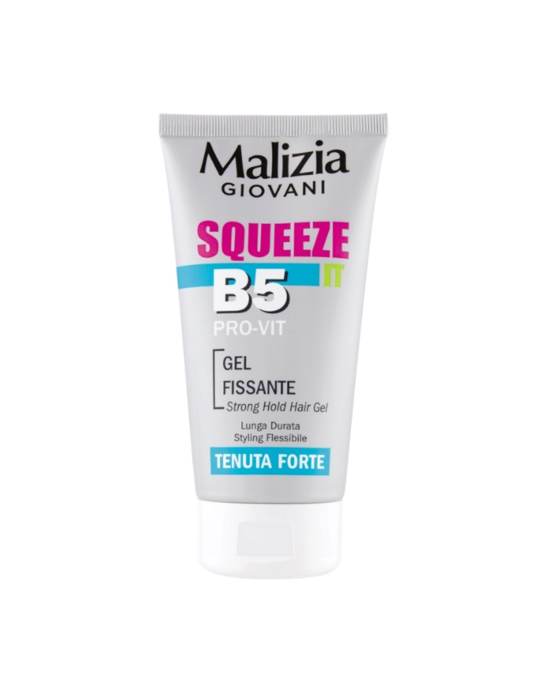 Malizia Giovani Gel Fissante LUNGA Durate Tenuta Forte Squeeze-It B5 Pro-Vit 150 ML