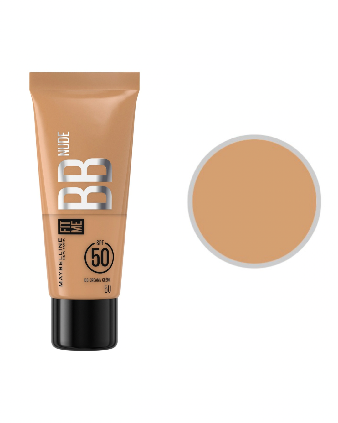 Maybelline Fit Me BB Nude 
Finish naturale + SPF 50