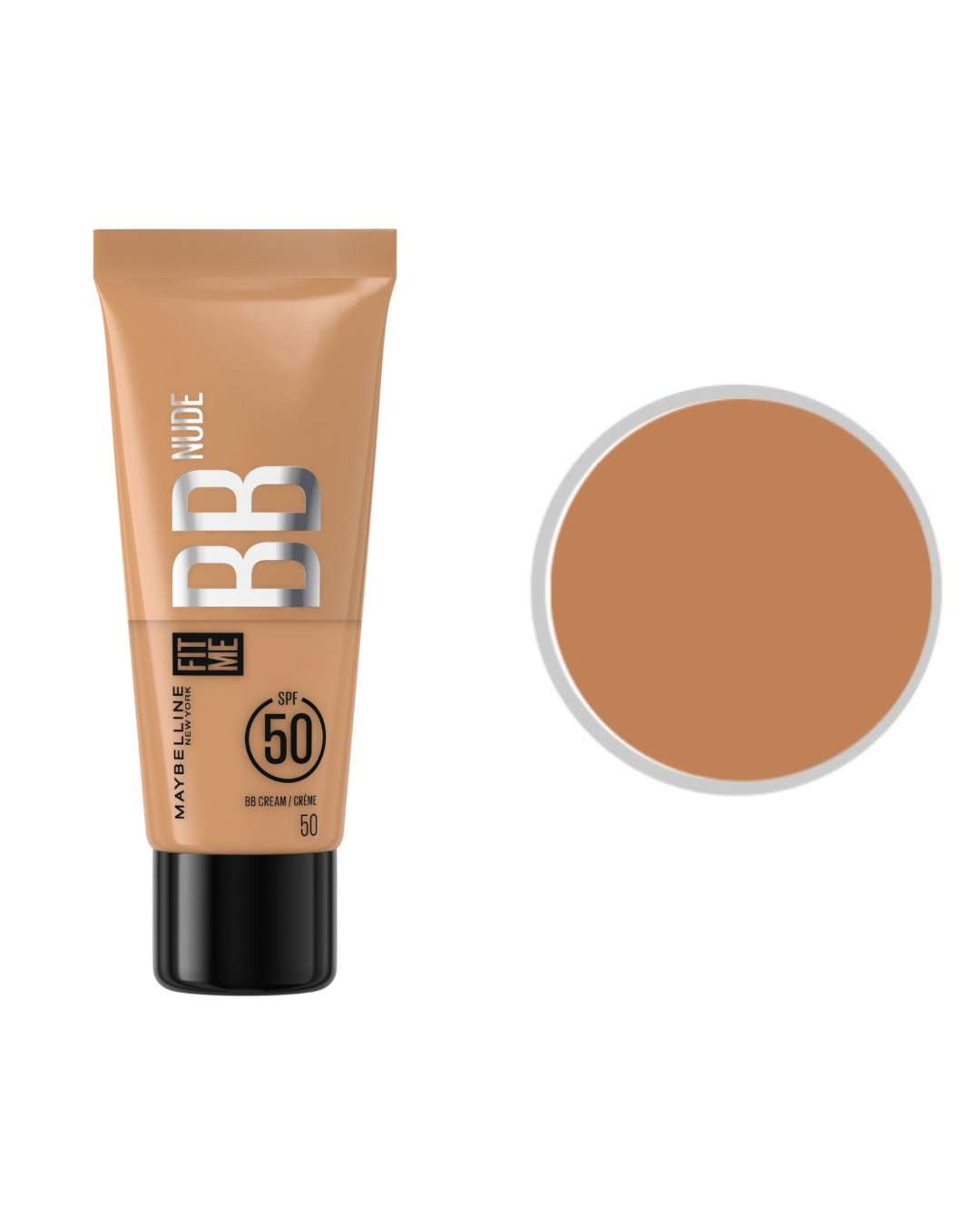 Maybelline Fit Me BB Nude 
Finish naturale + SPF 50