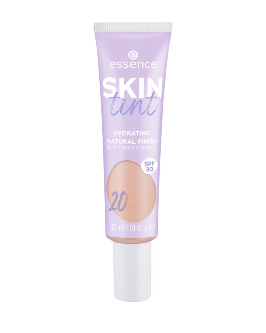 Essence Fondotinta Skin Tint idrata la pelle con copertura da leggera a media e SPF 30