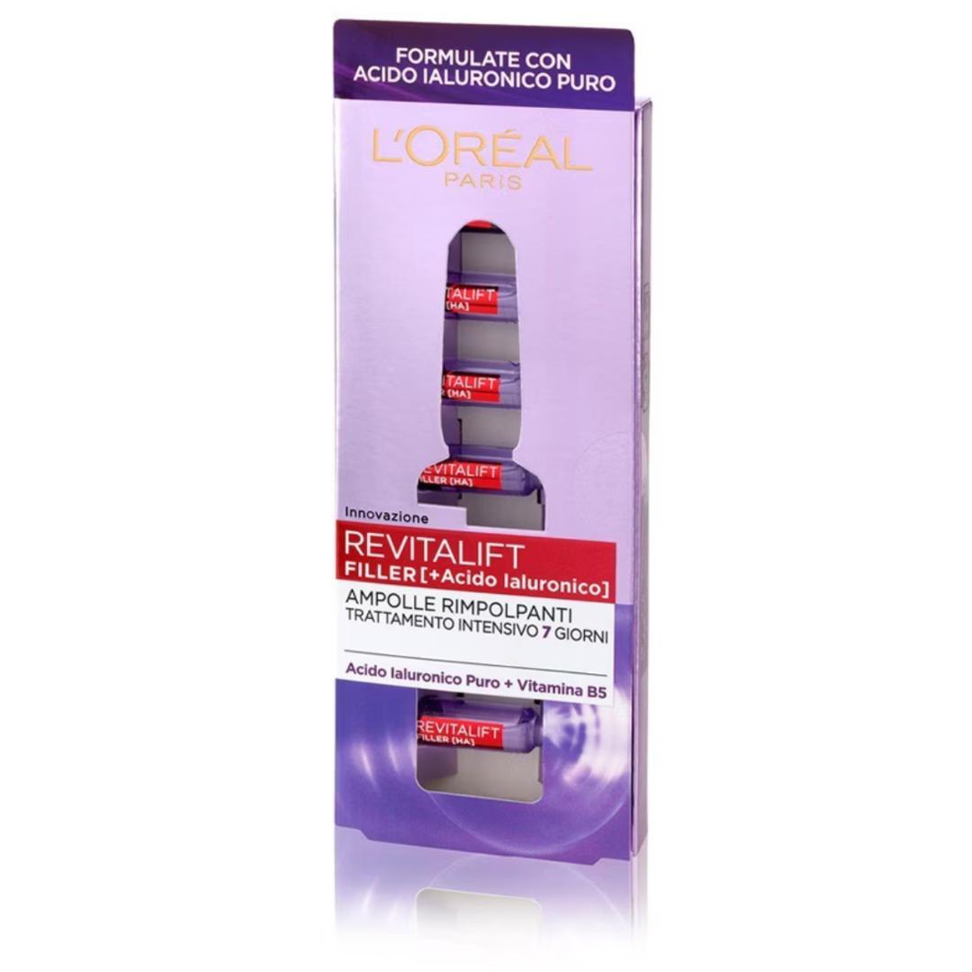 L’ORÉAL REVITALIFT FILLER,AZIONE ANTIRUGHE,CON ACIDO IALURONICO PURE 100% CONCENTRATO E VITAMINA B5,TRATTAMENTO INTENSIVO 7 GIORNI